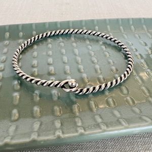 James Avery Twisted Wire Hook-On Bracelet, Silver